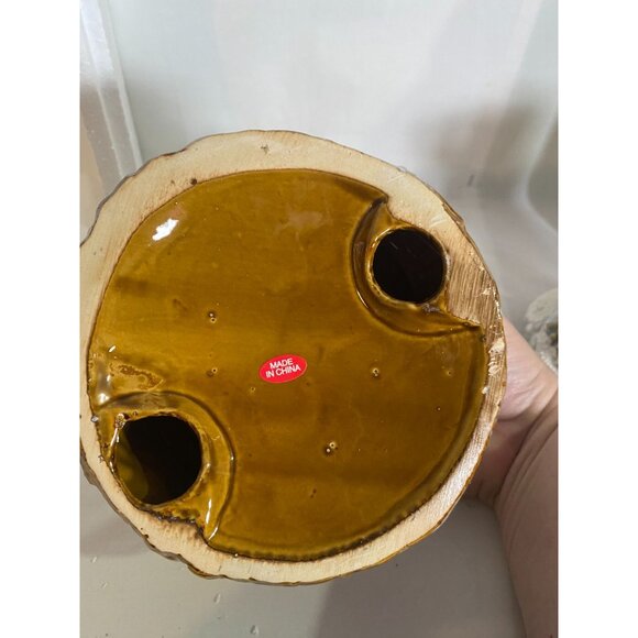 JC Penny Home Collection Snowman Reactive Glaze Porcelain Wind-Up Music Box W Bo - Picture 8 of 15